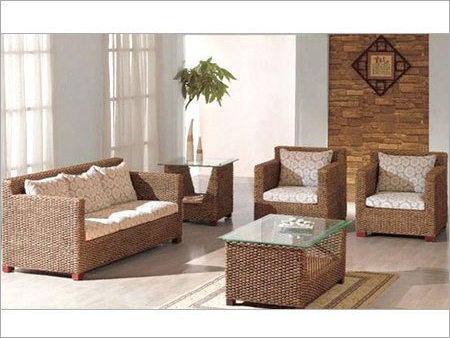 Stylish Cane Sofa Set -Exclusive Item