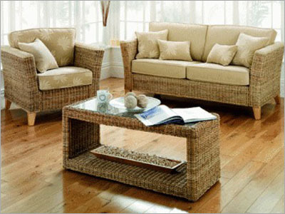 Exclusive Rattan webbing Cane Sofa Set