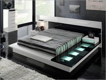 Wooden Bed With Storage Box