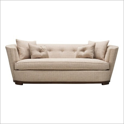 Three Sitter Wooden Sofa with Cushion