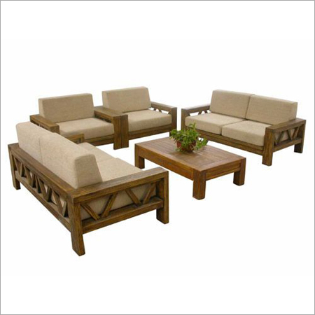 Solid Wooden Sofa Set