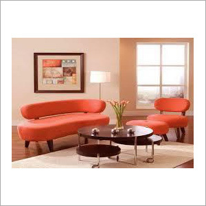 Stylish Curved Wooden Sofa Set