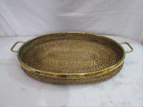 Handicraft Oval Tray