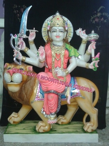 Marble Durga Ji Moorti