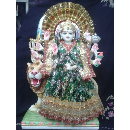 Marble Decorative Durga Mata Statue
