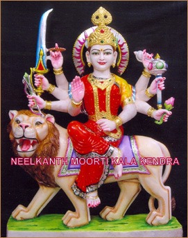 Eco-Friendly Marble Durga Statue Exporter
