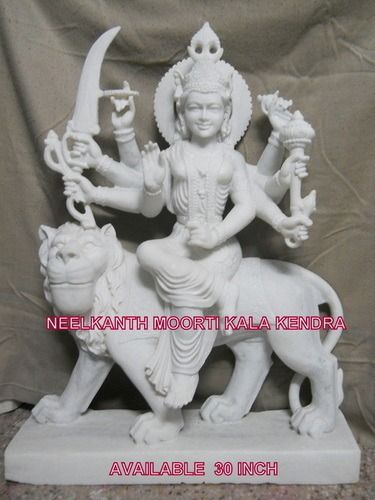 Goddess Durga Marble Statue