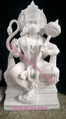Marble goddess Hanuman Statue 