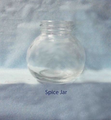 Transparent Glass Spice Bottles