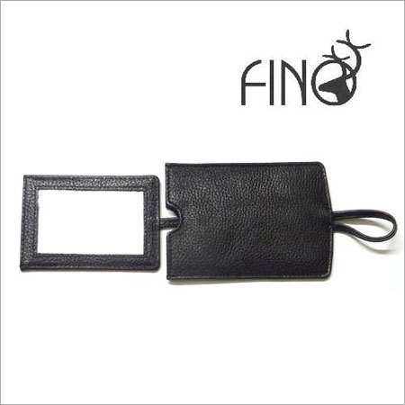 Leather ID Card Tags