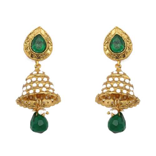 Designer Green Jhumki