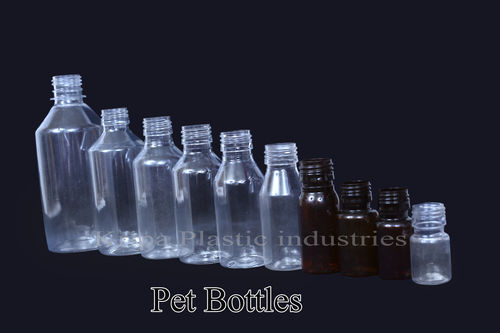 Clear Transparent Plastic Pet Bottle