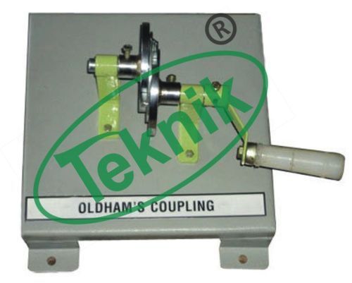 Oldham's Coupling - Hand Operated Mechanism Model, Ideal for Non-Coaxial Shaft Transmission