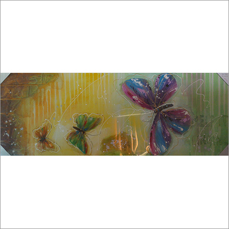 Painting - Canvas & Oil, 12x6 Inches, Matte Finish | Vibrant Colors, Unique Modern Art Design
