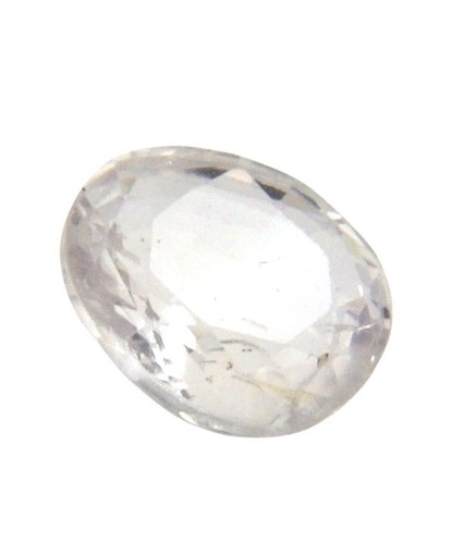 Ceylon Mines White Sapphire Natural Gemstone In Hydrabad