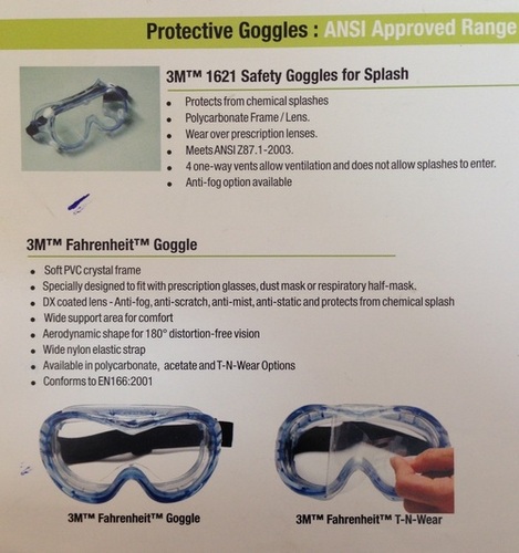 Safety Goggle M.No- 1621 - Gender: Male