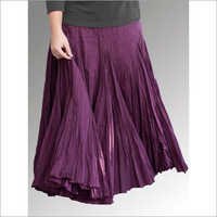 Purple Ladies Long Skirt