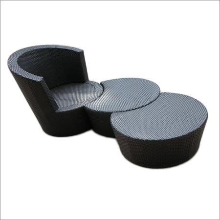 Cane Chair and Foot Rest