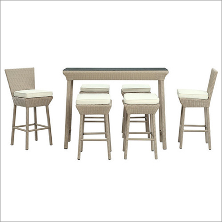 Cane Dining Table Set