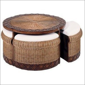 Rattan Space Saving Dining Set
