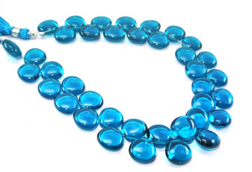 Blue Topaz Briolette Gemstone Beads