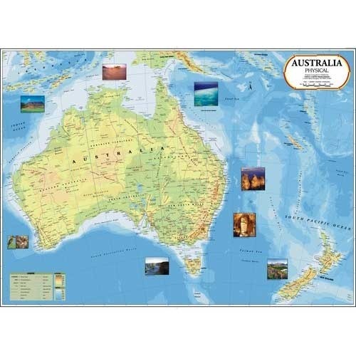 Australia Physical Map