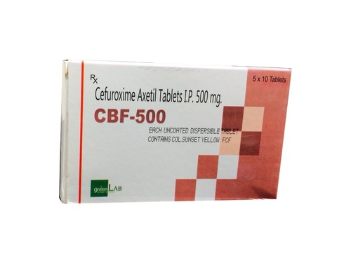 Cefuroxime Axetil Tablets IP 500 MG