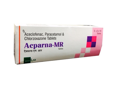 Aceclofenac,Paracetamol & Chlorzoxazone Tablets