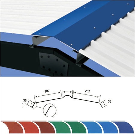 Metal Glazed Roof Cap Ridge