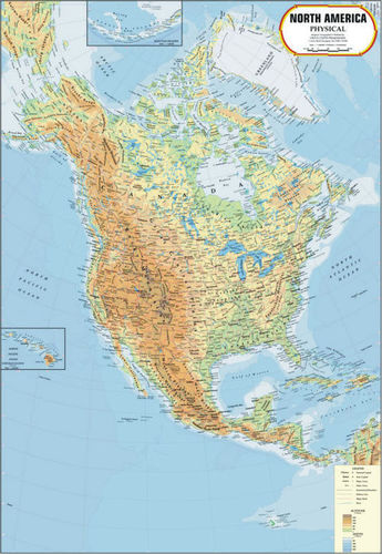 North America Physical Map