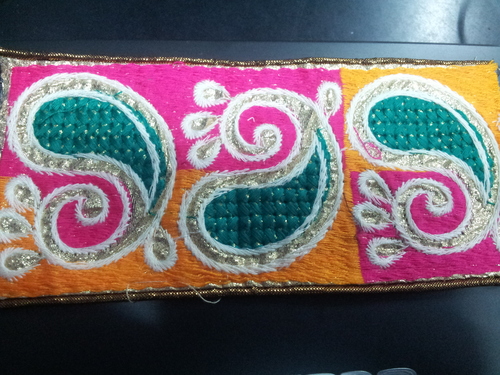 Acrylic Thread Border Lace