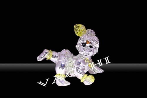 Silver Coated Baby Krishna