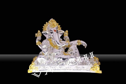 Silver Plated Wax Ganesha