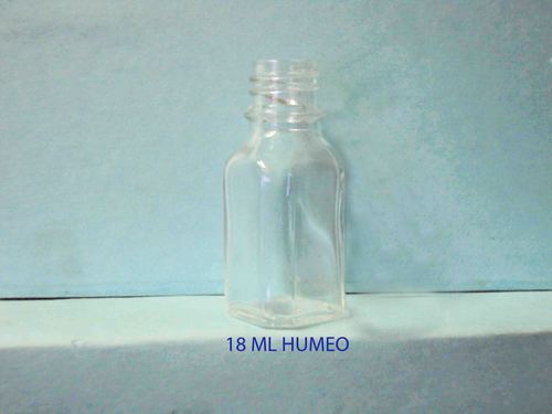 Homeopathic Clear Glass Bottle