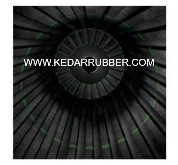 Ball Mill Rubber Liner - Color: Black