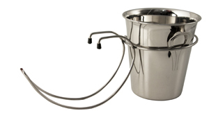 WIRE WINE BUCKET STAND TABLE MOUNTED