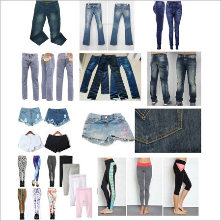 Bottom Wear - Cotton, Denim, Spandex, S-XXL, Multiple Colors | Skin-Friendly, Vivid Design, Fine Stitching, Durable, Comfortable