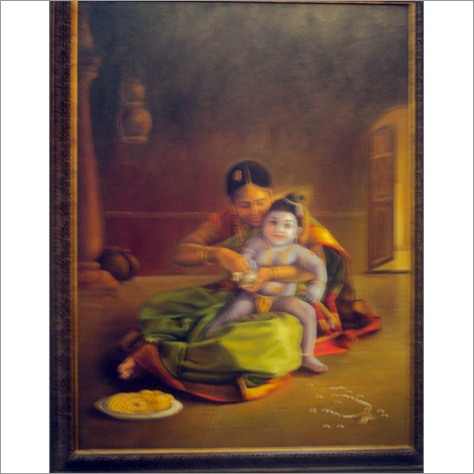 Lord Krishna Canvas Painting