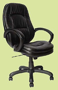 Black Work Station Office Chair - Height: Adjustable (approx. 42-46 Inches) Inch (in)