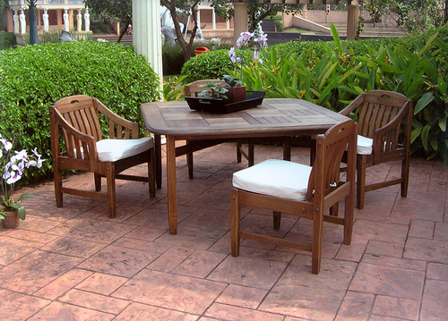 wood garden furniture By SPACETOUCH SEATING PRODUCTS
