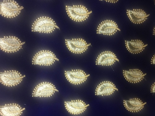 Embroiderd zari work all over fabrics