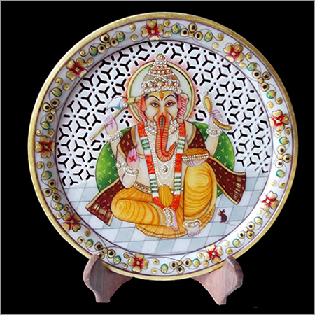 Marble Ganesh Plate