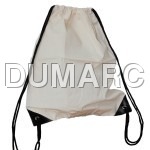 Natural Cotton Backpack - Cotton Fabric, Highly Spacious Design, White Color, Adjustable Drawstring, Carry High Load, Handles Included
