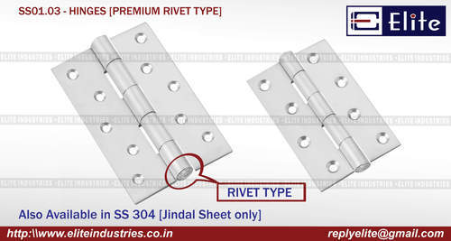 Premium Rivet Type SS Hinges