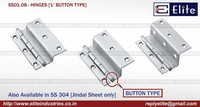 'L' Button Type SS Hinges