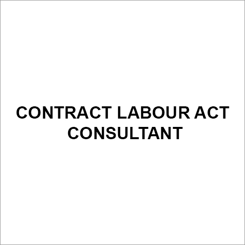 Contract Labour Act Consultant