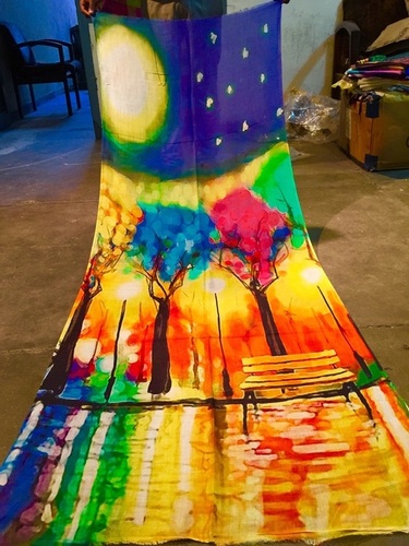 Abstract Digital Print Pashmina Shawl - Pashmina Wool, Unisex Design | Colorfastness, Elegant Look, Alluring Patterns