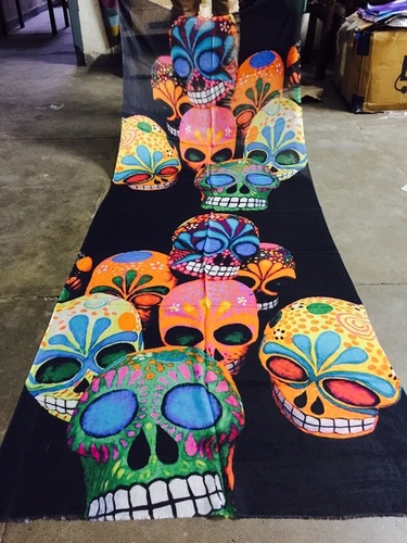 Pashmina Skull Print