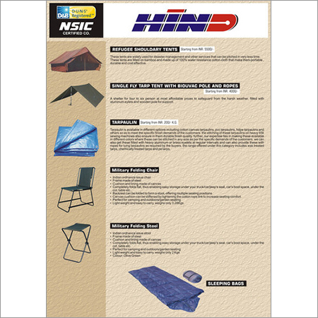 DISASTER RELIEF TENTS AND TARPS