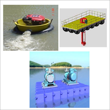 Stainless Steel Floating Pump In River